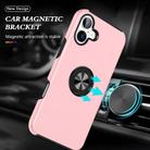 For iPhone 17 PC + TPU Magnetic Phone Case with Invisible Ring Holder(Rose Gold) - 2