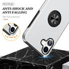 For iPhone 17 PC + TPU Magnetic Phone Case with Invisible Ring Holder(Silver) - 3