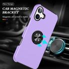 For iPhone 17 PC + TPU Magnetic Phone Case with Invisible Ring Holder(Purple) - 2