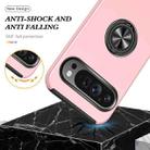 For Google Pixel 9 Pro PC Hybrid TPU Magnetic Ring Holder Phone Case(Rose Gold) - 3