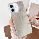 For iPhone 16 Plus Gradient Feather Acrylic IMD Full Coverage Phone Case(Feather B) - 1