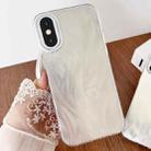 For iPhone X / XS Gradient Feather Acrylic IMD Full Coverage Phone Case(Feather A) - 1