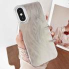 For iPhone X / XS Gradient Feather Acrylic IMD Full Coverage Phone Case(Feather B) - 1