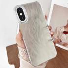 For iPhone XS Max Gradient Feather Acrylic IMD Full Coverage Phone Case(Feather B) - 1