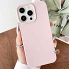 For iPhone 14 Pro Max Leather Texture TPU Full Coverage Phone Case(Pink) - 1