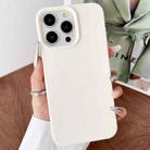 For iPhone 13 Pro Leather Texture TPU Full Coverage Phone Case(White) - 1