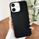 For iPhone 11 Leather Texture TPU Full Coverage Phone Case(Black) - 1