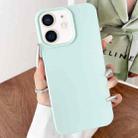 For iPhone 11 Leather Texture TPU Full Coverage Phone Case(Green) - 1