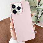 For iPhone 11 Pro Leather Texture TPU Full Coverage Phone Case(Pink) - 1