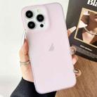 For iPhone 16 Pro Max Frosted Translucent TPU Full Coverage Phone Case(Pink) - 1