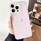 For iPhone 13 Pro Max Frosted Translucent TPU Full Coverage Phone Case(Pink) - 1