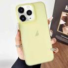 For iPhone 11 Pro Frosted Translucent TPU Full Coverage Phone Case(Yellow) - 1