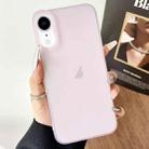 For iPhone XR Frosted Translucent TPU Full Coverage Phone Case(Pink) - 1