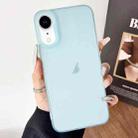 For iPhone XR Frosted Translucent TPU Full Coverage Phone Case(Light Blue) - 1