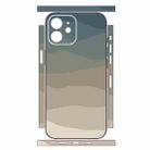 For iPhone 12 Geometric Style All-inclusive PET Phone Decal Adhesive Sticker(Mountains) - 2