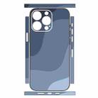 For iPhone 14 Pro Geometric Style All-inclusive PET Phone Decal Adhesive Sticker(Blue Ripples) - 2