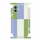 For iPhone 12 Color Matching All-inclusive PET Phone Decal Adhesive Sticker(Blue White) - 1
