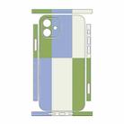 For iPhone 12 Color Matching All-inclusive PET Phone Decal Adhesive Sticker(Blue White) - 2
