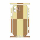 For iPhone 12 Color Matching All-inclusive PET Phone Decal Adhesive Sticker(Brown Yellow) - 2