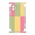 For iPhone 12 Color Matching All-inclusive PET Phone Decal Adhesive Sticker(Green Yellow) - 2