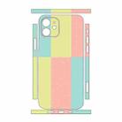 For iPhone 12 Color Matching All-inclusive PET Phone Decal Adhesive Sticker(Green Pink) - 2