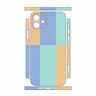 For iPhone 12 Color Matching All-inclusive PET Phone Decal Adhesive Sticker(Lavender Cyan) - 2