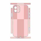 For iPhone 12 Color Matching All-inclusive PET Phone Decal Adhesive Sticker(Dark Light Pink) - 2