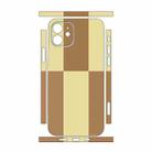 For iPhone 12 mini Color Matching All-inclusive PET Phone Decal Adhesive Sticker(Brown Yellow) - 2