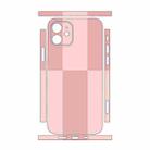 For iPhone 12 mini Color Matching All-inclusive PET Phone Decal Adhesive Sticker(Dark Light Pink) - 2