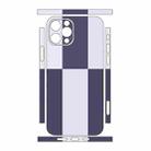 For iPhone 12 Pro Color Matching All-inclusive PET Phone Decal Adhesive Sticker(Dark Light Purple) - 2