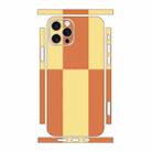 For iPhone 12 Pro Color Matching All-inclusive PET Phone Decal Adhesive Sticker(Orange Yellow) - 1