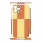 For iPhone 12 Pro Color Matching All-inclusive PET Phone Decal Adhesive Sticker(Orange Yellow) - 2