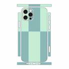 For iPhone 12 Pro Color Matching All-inclusive PET Phone Decal Adhesive Sticker(Blue Cyan) - 1