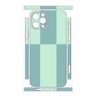 For iPhone 12 Pro Color Matching All-inclusive PET Phone Decal Adhesive Sticker(Blue Cyan) - 2