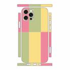 For iPhone 12 Pro Color Matching All-inclusive PET Phone Decal Adhesive Sticker(Green Yellow) - 1