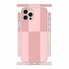 For iPhone 12 Pro Max Color Matching All-inclusive PET Phone Decal Adhesive Sticker(Dark Light Pink) - 1