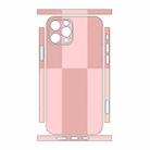 For iPhone 12 Pro Max Color Matching All-inclusive PET Phone Decal Adhesive Sticker(Dark Light Pink) - 2