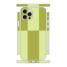 For iPhone 12 Pro Max Color Matching All-inclusive PET Phone Decal Adhesive Sticker(Dark Light Green) - 1