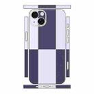 For iPhone 13 Color Matching All-inclusive PET Phone Decal Adhesive Sticker(Dark Light Purple) - 1