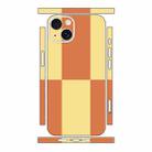 For iPhone 13 Color Matching All-inclusive PET Phone Decal Adhesive Sticker(Orange Yellow) - 1