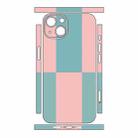 For iPhone 13 Color Matching All-inclusive PET Phone Decal Adhesive Sticker(Blue Pink) - 2