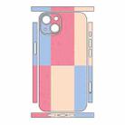 For iPhone 13 Color Matching All-inclusive PET Phone Decal Adhesive Sticker(Rose Pink) - 2