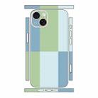 For iPhone 13 Color Matching All-inclusive PET Phone Decal Adhesive Sticker(Green Blue) - 1