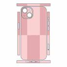 For iPhone 13 Color Matching All-inclusive PET Phone Decal Adhesive Sticker(Dark Light Pink) - 2