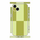 For iPhone 13 Color Matching All-inclusive PET Phone Decal Adhesive Sticker(Dark Light Green) - 1