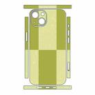 For iPhone 13 Color Matching All-inclusive PET Phone Decal Adhesive Sticker(Dark Light Green) - 2