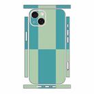 For iPhone 13 Color Matching All-inclusive PET Phone Decal Adhesive Sticker(Green Cyan) - 1