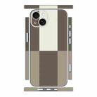 For iPhone 13 mini Color Matching All-inclusive PET Phone Decal Adhesive Sticker(White Coffee) - 1