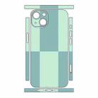 For iPhone 13 mini Color Matching All-inclusive PET Phone Decal Adhesive Sticker(Blue Cyan) - 2