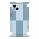 For iPhone 13 mini Color Matching All-inclusive PET Phone Decal Adhesive Sticker(Dark Light Blue) - 1